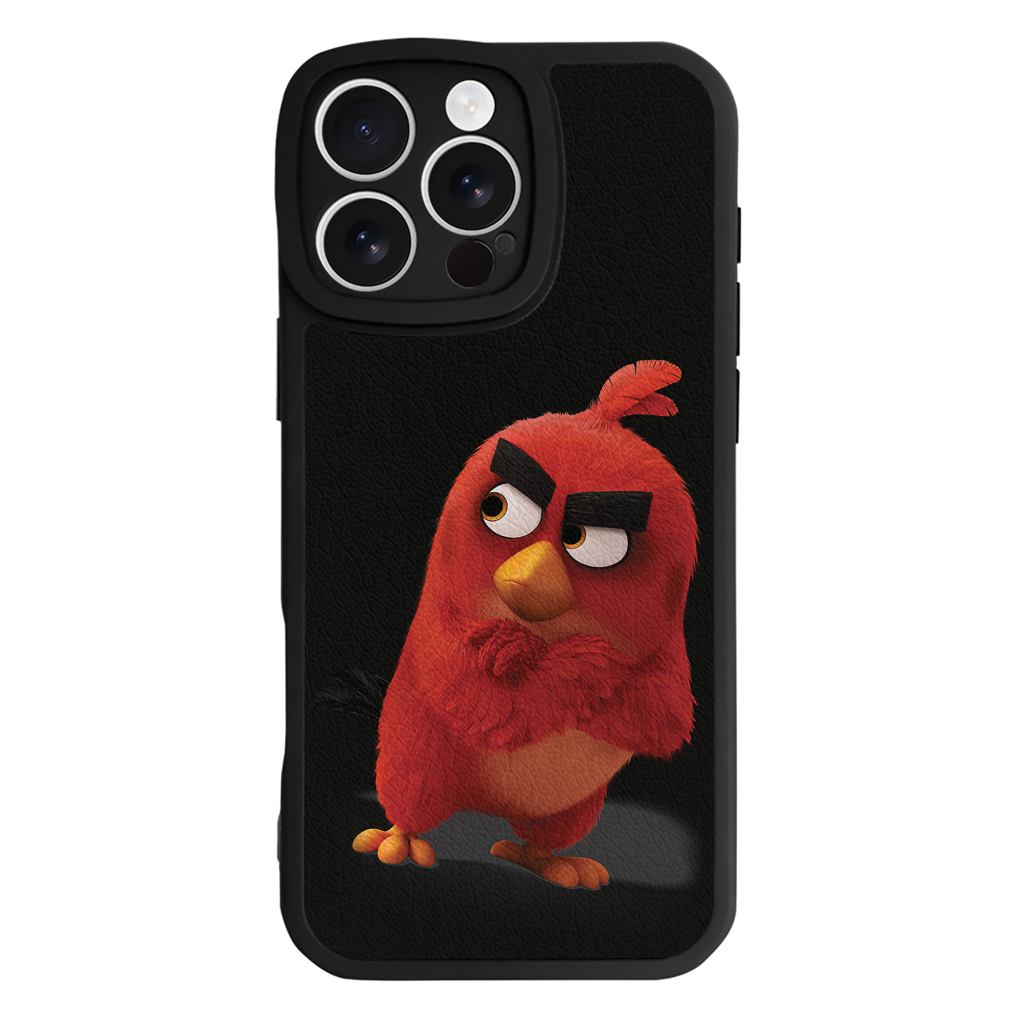 （画像用） Angry Birds アングリーバード 【iPhone 16シリーズ対応】シリコンスマホケース（レザー調） 材質：シリコン